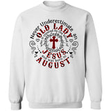 Old lady who is covered by the blood of Jesus and was born in August - Jesus Apparel