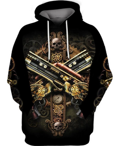 Unisex Hoodie All Over Print Skull Gifts Skeleton Skull Unisex Hoodie