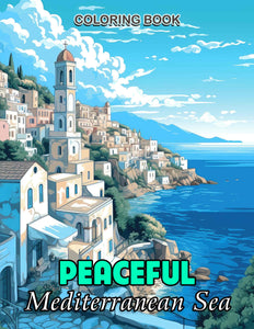 Peaceful Mediterranean Sea 30 Pages Printable Coloring Book