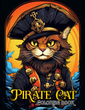 Pirate Cat 30 Pages Printable Coloring Book