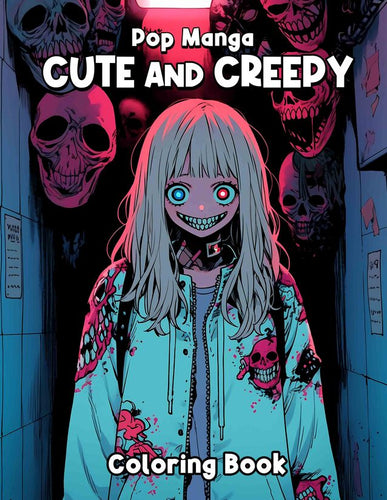 Pop Manga Cute And Creepy 30 Pages Printable Coloring Book