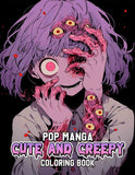 Pop Manga Cute And Creepy 30 Pages Printable Coloring Book