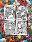 Psychedelic Dream 30 Pages Printable Coloring Book