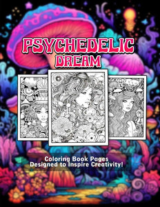 Psychedelic Dream 30 Pages Printable Coloring Book