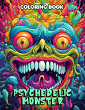 Psychedelic Monster 30 Pages Printable Coloring Book