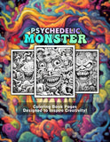 Psychedelic Monster 30 Pages Printable Coloring Book