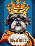 Royal Dogs 30 Pages Printable Coloring Book