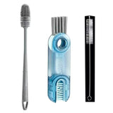 3 in 1 Multifunctional Cleaning Brush, Cup Lid Cleaning Brush Set - Crevice Cleaning Brush