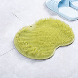 Exfoliating Shower Massage Scraper Bathroom Non-slip Bath Mat Back Massage Brush Silicone Foot Wash Body Cleaning Bathing Too