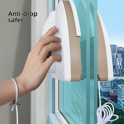 Double-Sided Magnetic Glass Window Cleaner with Automatic Water Discharge - Efficient Window Brush for Household Cleaning