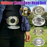 Beer Belt Buckle, Hands-Free Beer Can Holder