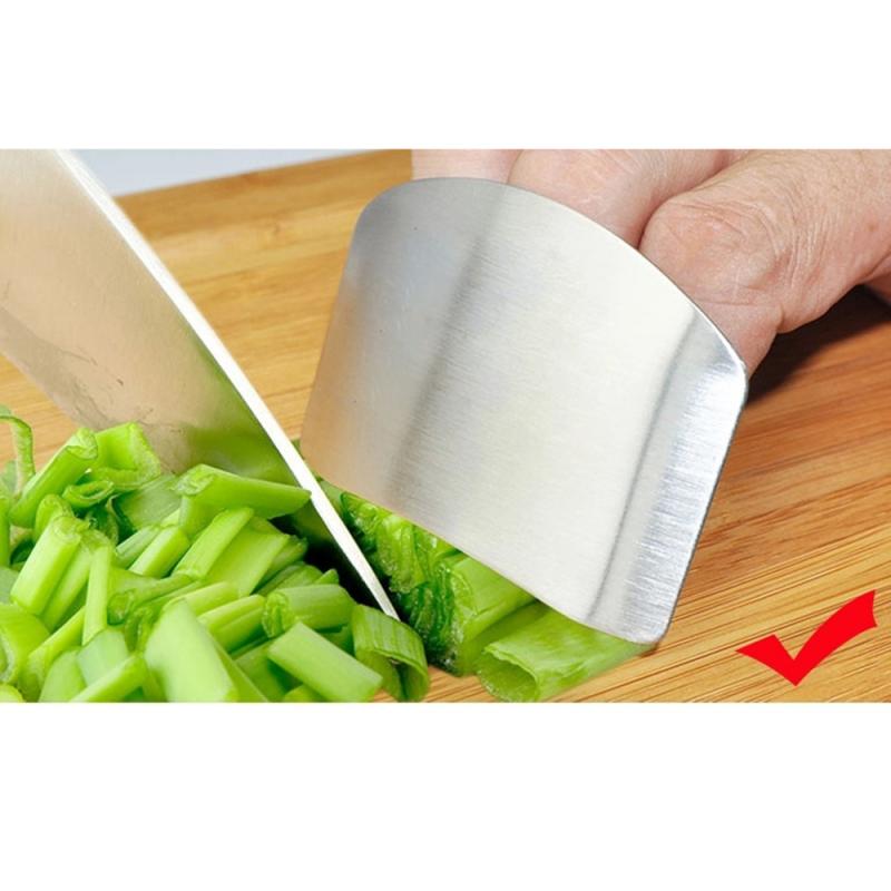 Stainless Steel Finger Guard for Safe Vegetable Cutting