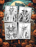 Spooky Scarecrow 30 Pages Printable Coloring Book