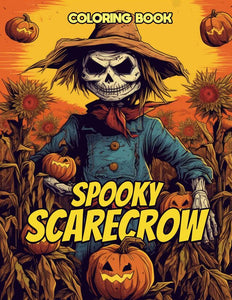 Spooky Scarecrow 30 Pages Printable Coloring Book