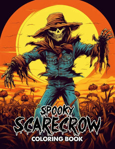 Spooky Scarecrow 30 Pages Printable Coloring Book