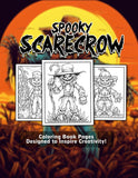 Spooky Scarecrow 30 Pages Printable Coloring Book