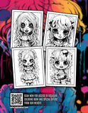 Scary Doll 30 Pages Printable Coloring Book