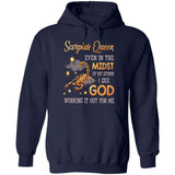 Scorpius Queen, Even in the midst of my storm I see God working it out for me - Jesus, Zodiac signs Apparel