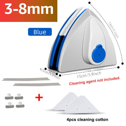 Double-Sided Magnetic Glass Window Cleaner with Automatic Water Discharge - Efficient Window Brush for Household Cleaning