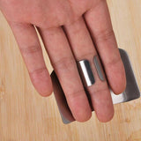 Stainless Steel Finger Guard for Safe Vegetable Cutting