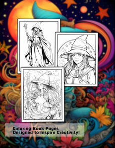 Sorcerer 30 Pages Printable Coloring Book