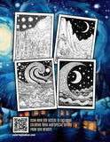 Starry Nightism 30 Pages Printable Coloring Book