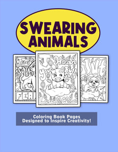 Swearing Animals 30 Pages Printable Coloring Book