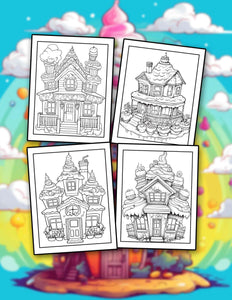 Sweet House 30 Pages Printable Coloring Book