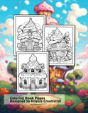 Sweet House 30 Pages Printable Coloring Book