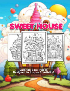 Sweet House 30 Pages Printable Coloring Book