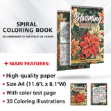 TPLHOUSE Blooming Christmas Coloring Sheets for Adult