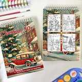 TPLHOUSE Christmas 80s Spiral Coloring Book for Adult