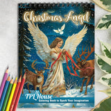 TPLHOUSE Christmas Angel Coloring Book for Adult