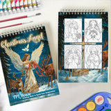 TPLHOUSE Christmas Angel Spiral Coloring Book for Adult