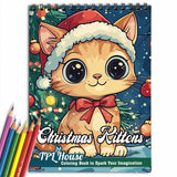 TPLHOUSE Christmas Kittens Coloring Book for Adult