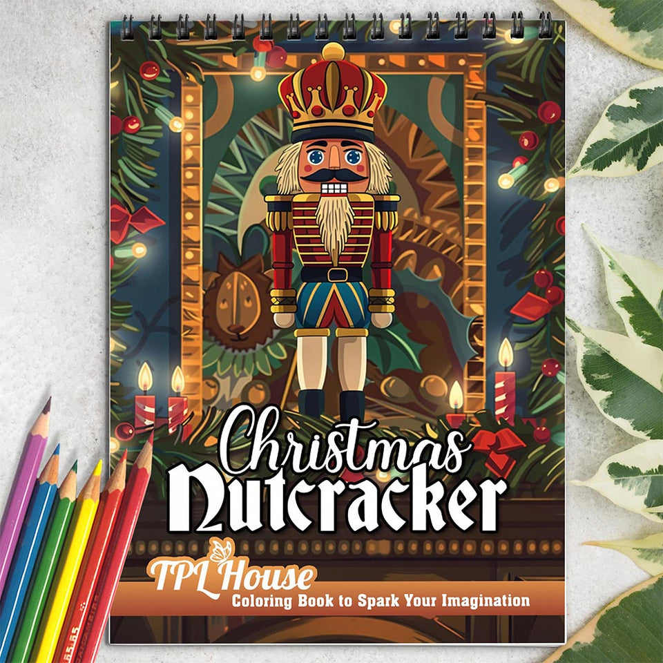 TPLHOUSE Christmas Nutcracker Coloring Book for Adult