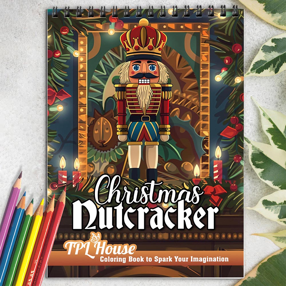 TPLHOUSE Christmas Nutcracker Coloring Book for Adult