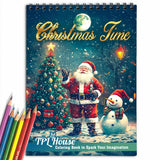 TPLHOUSE Christmas Time Coloring Book for Adult