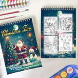 TPLHOUSE Christmas Time Spiral Coloring Book for Adult