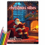 TPLHOUSE Christmas Vibes Coloring Book for Adult