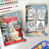 TPLHOUSE Christmas Winter Spiral  Coloring Book for Adult