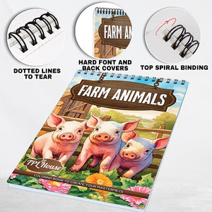 TPLHOUSE Farm Animals Coloring Pages for Adult
