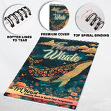 TPLHOUSE Floral Whale Coloring Pages for Adults