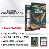 TPLHOUSE Floral Whale Coloring Sheets for Adults
