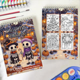 TPLHOUSE Halloween x Christmas Spiral Coloring Book for Adults