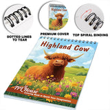 TPLHOUSE Highland Cow Coloring Pages for Adults