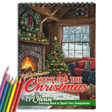 TPLHOUSE Home for the Christmas Coloring Book for Adult