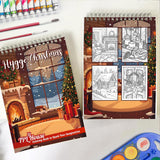 TPLHOUSE Hygge Christmas Spiral Coloring Book for Adults