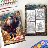 TPLHOUSE Jumbo Christmas Spiral Coloring Book for Adult