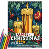 TPLHOUSE Large Print CHRISTMAS Coloring Book for Adult